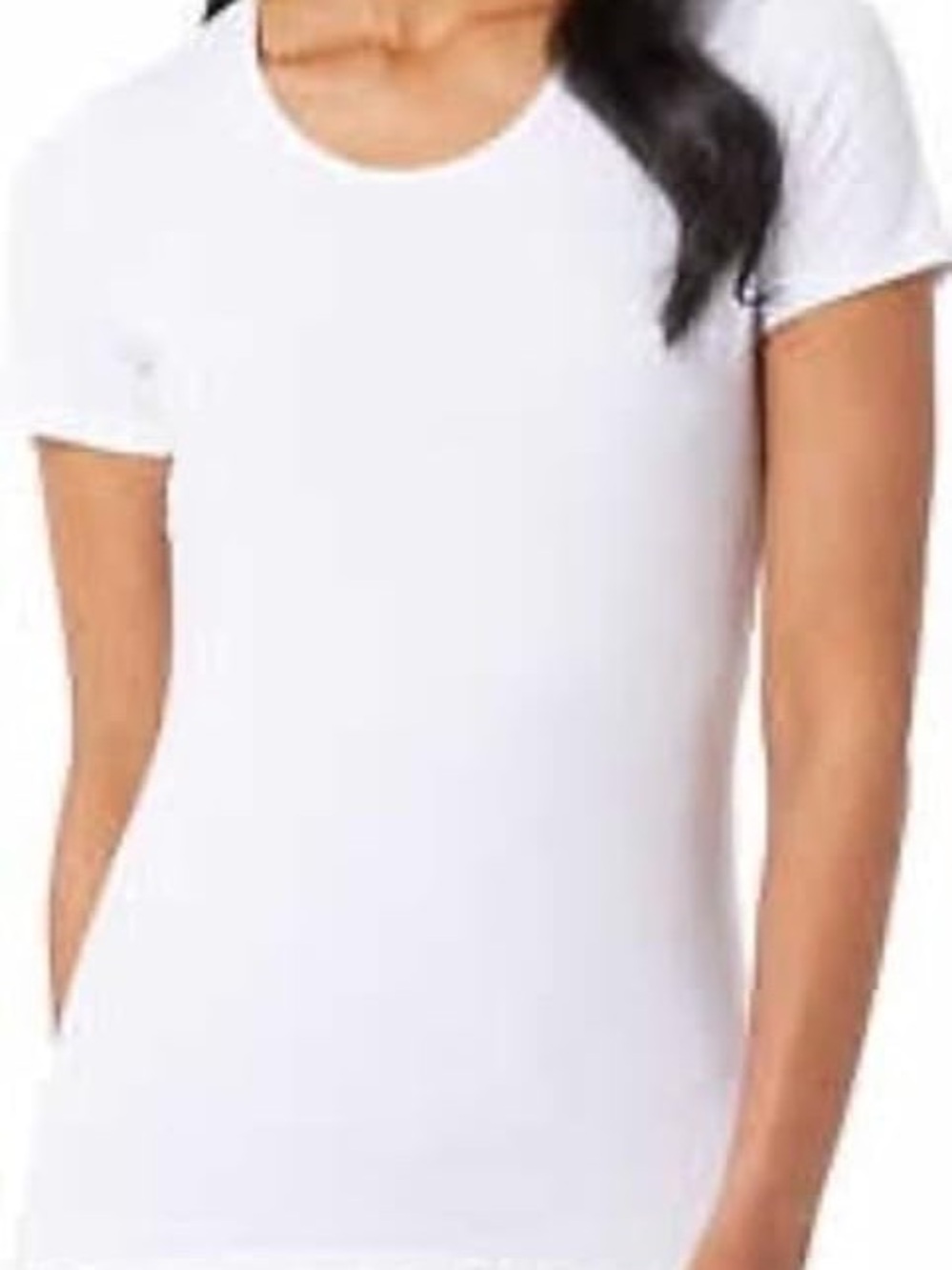 32 Degrees Ladies' Cool Tee‎ Short Sleeve Scoop Neck White Size XL